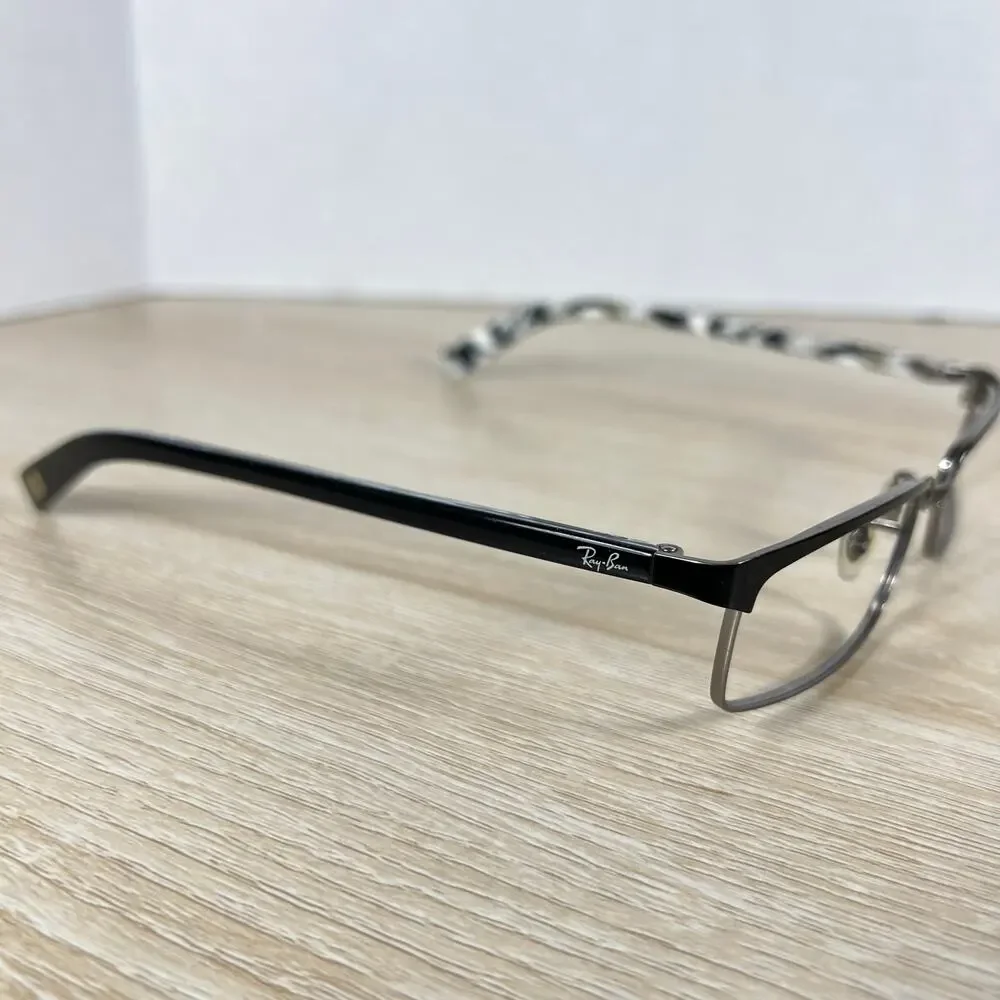 Ray-Ban RB8633 1017 Eyeglasses Black Marble Frames Only 54-17-140 Titanium